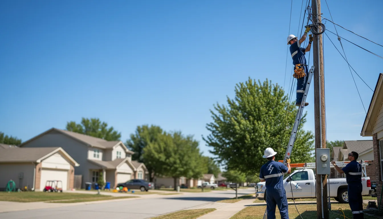 Residential electrician providing installation services in Lawrence, PA
